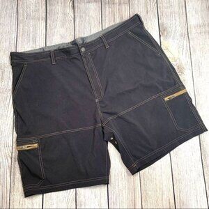 Croft & Barrow Mens Black & Tan Cargo Shorts Size 44
